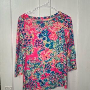Lilly Pulitzer Gypsea Alinda Boat Neck 3/4 sleeve